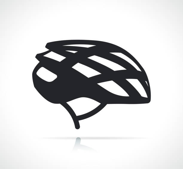 自転車用ヘルメットを被って自転車に乗る男性のイラスト素材101561570- PIXTA