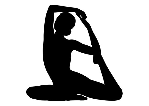 ヨガをする女性イラスト無料イラスト・フリー素材なら「イラストAC」