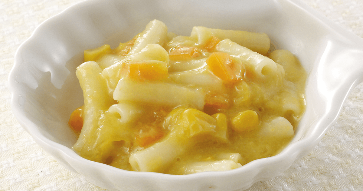 離乳食後期〜 コーンとほうれん草のバター醤油炒め