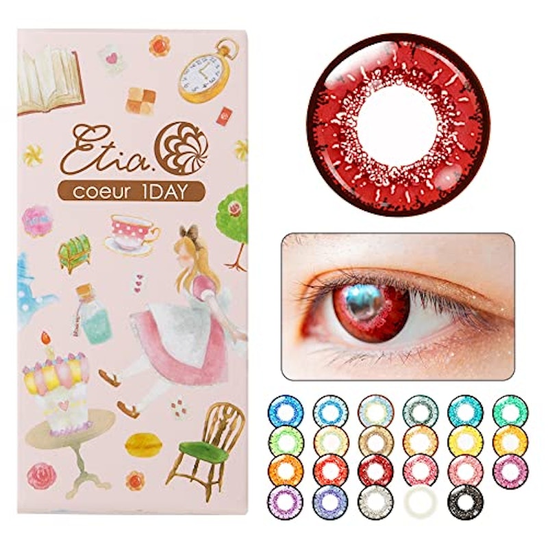 Cgk 赤色コンタクトレンズ - 2個パック