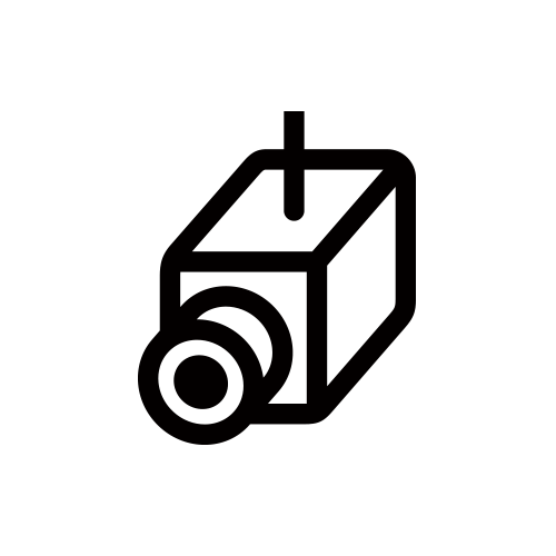 防犯カメラの目のイラスト PNG形式イラスト画像パワポ素材のぱわぽすけ