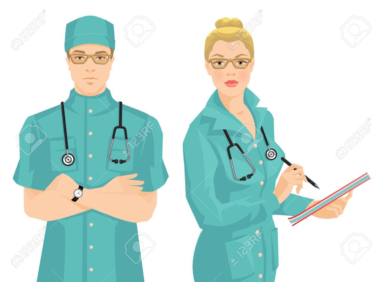 帽子とマスクのセット専門医師ベクトル イラストのイラスト素材・ベクター Image 82026868