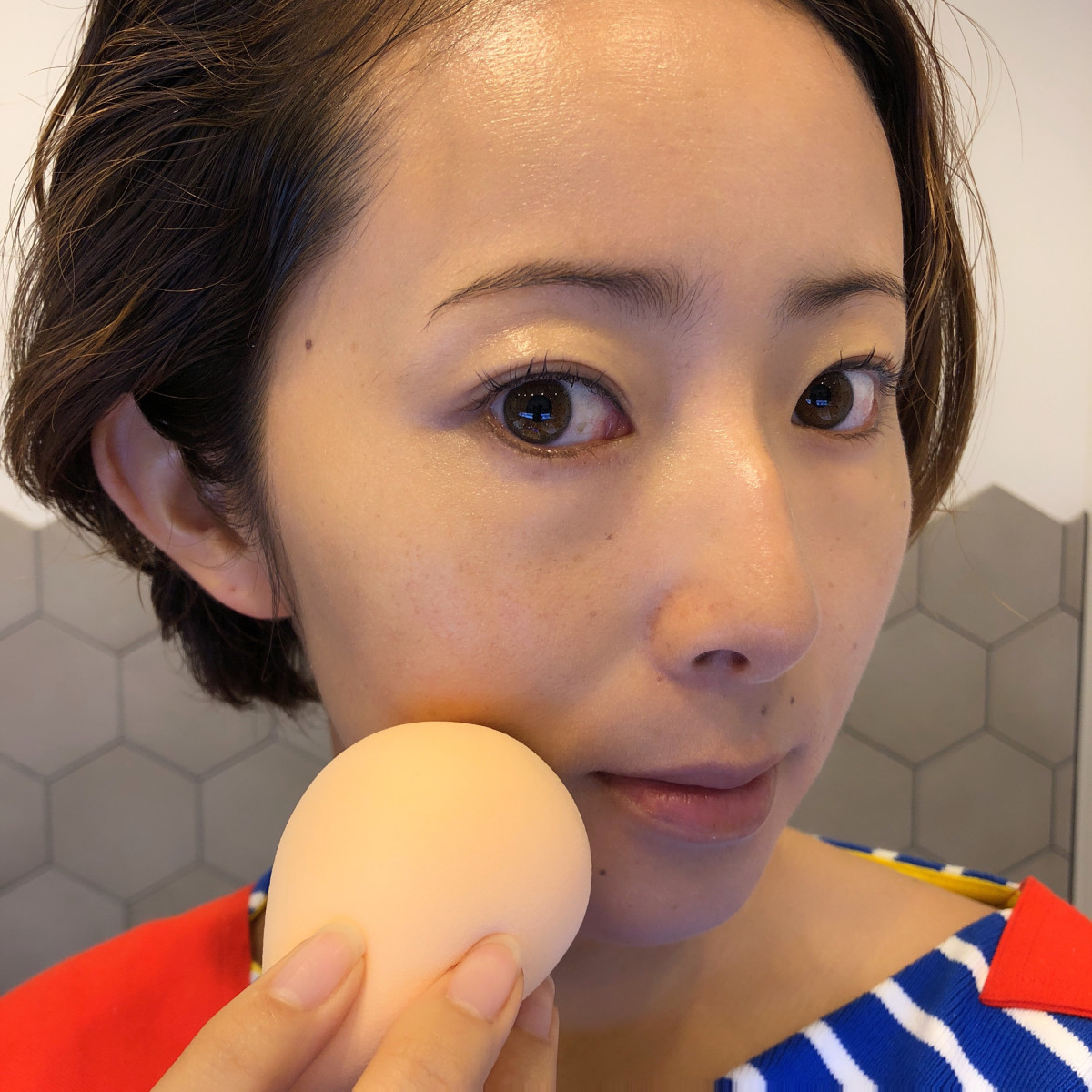 セリア パウダーファンデーション ピンクオークル 2点セット - メルカリ